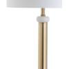 JONATHAN Y JYL1088A Gregory 60.5″ Metal/Marble LED Floor Lamp Contemporary,Transitional for Bedrooms, Living Room, Office, Reading, BrassGold/White