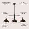 JONATHAN Y JYL1119A Levi 40.5″ 3-Light Industrial Farmhouse Iron Linear LED Pendant Modern Rustic Adjustable Dining Room Living Room Kitchen Island Foyer Bedroom Hallway, Oil Rubbed Bronze(3-Light)