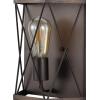JONATHAN Y JYL1309A Liam 8.25″ 1-Light Rustic Farmhouse Iron LED Sconce Industrial Modern Entryway Lobby Kitchen Bathroom Bedroom Living Room Hallway, Wood Finished/Oil Rubbed Bronze