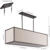 JONATHAN Y JYL1312A Cole 42″ 4-Light Rectangular Linen Iron Linear LED Pendant, Farmhouse, Industrial, Coastal, Contemporary, Modern, Minimalist for Bedroom, Living Room, Office, Oil Rubbed Bronze