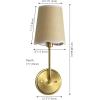 JONATHAN Y JYL1610A Lila 36.5″ 4-Light Traditional Coastal Scalloped Fabric Shade/Metal LED Vanity Light for Bathroom, Powder Room, Dressing Room, Bedroom, Brass Gold/Brown(1 Bulb)