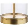JONATHAN Y JYL2005A Collins 29″ Glass LED Table Lamp Modern Contemporary Glam Bedside Desk Nightstand Lamp for Bedroom Living Room Office College Bookcase LED Bulb Included, Clear/Brass Gold(Clear/Brass Gold)