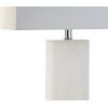 JONATHAN Y JYL2009A Tiggie 27″ Alabaster LED Table Lamp Modern Contemporary Glam Bedside Desk Nightstand Lamp for Bedroom Living Room Office College Bookcase LED Bulb Included, White Alabaster