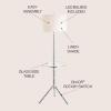 JONATHAN Y JYL2012B Hall 62″ Metal LED End Table Floor Lamp, Modern, Contemporary, Glam, Elegant, Foot-Step Switch, Office, Living Room, Family Room, Dining Room, Bedroom, Foyer, Chrome(Chrome)