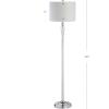 JONATHAN Y JYL2022A Reese 59.5″ Crystal LED Floor Lamp Modern,Contemporary,Traditional,Glam for Bedrooms, Living Room, Office, Reading, Clear/Chrome