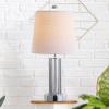 JONATHAN Y JYL2025A Lillian 18″ Metal Mini LED Table Lamp Transitional,Glam,Traditional,Contemporary for Bedroom, Living Room, Office, College Dorm, Coffee Table, Bookcase, Chrome