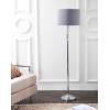 JONATHAN Y JYL2027A Layla 59.5″ Crystal/Metal LED Floor Lamp Contemporary,Transitional,Traditional,Classic for Bedrooms, Living Room, Office, Reading, Clear/ChromeWithGrayShade
