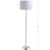 JONATHAN Y JYL2028A Aubrey 59.5″ Crystal/Metal LED Floor Lamp Contemporary,Glam,Transitional for Bedrooms, Living Room, Office, Reading, Clear/Chrome