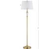 JONATHAN Y JYL2029A Harper 61″ Crystal/Metal LED Floor Lamp Contemporary,Transitional,Traditional for Bedrooms, Living Room, Office, Reading, BrassGold/Clear