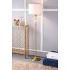 JONATHAN Y JYL2031A Adalyn 61″ Crystal/Metal LED Floor Lamp Contemporary,Transitional,Traditional,Classic for Bedrooms, Living Room, Office, Reading, Clear/BrassGold