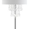 JONATHAN Y JYL2034A Abigail 61″ Crystal/Metal LED Floor Lamp Contemporary,Transitional,Traditional,Glam for Bedrooms, Living Room, Office, Reading, Clear/Chrome