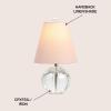 JONATHAN Y JYL2079A Goddard 16″ Crystal Ball/Metal LED Table Lamp Glam Transitional Bedside Desk Nightstand Lamp for Bedroom Living Room Office College Bookcase LED Bulb Included, Clear(Clear/Pink)