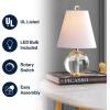 JONATHAN Y JYL2079A Goddard 16″ Crystal Ball/Metal LED Table Lamp Glam Transitional Bedside Desk Nightstand Lamp for Bedroom Living Room Office College Bookcase LED Bulb Included, Clear(Clear)