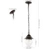 JONATHAN Y JYL2401A Manteo 8.25″ 1-Light Farmhouse Industrial Iron/Glass Outdoor LED Pendant Rustic, Vintage Bedroom Living Room, Oil Rubbed Bronze/Clear