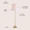 JONATHAN Y JYL3001A Amelia 63″ Metal LED Floor Lamp, Modern, Contemporary, Glam, Elegant, Office, Living Room, Family Room, Dining Room, Bedroom, Hallway, Foyer, Brass