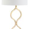 JONATHAN Y JYL3028A Levi 31.5″ Metal/Crystal LED Table Lamp Contemporary Transitional Bedside Desk Nightstand Lamp for Bedroom Living Room Office College Bookcase LED Bulb Included, Gold Leaf