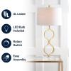 JONATHAN Y JYL3028A Levi 31.5″ Metal/Crystal LED Table Lamp Contemporary Transitional Bedside Desk Nightstand Lamp for Bedroom Living Room Office College Bookcase LED Bulb Included, Gold Leaf