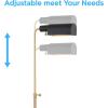 JONATHAN Y JYL3029A Iva 56.5″ Adjustable Brass Library LED Floor Lamp Contemporary,Transitional,Modern for Bedrooms, Living Room, Office, Reading, BrassGold/CarraraMarble