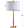 JONATHAN Y JYL3037A Windsor 29″ Metal LED Table Lamp Contemporary Transitional Bedside Desk Nightstand Lamp for Bedroom Living Room Office College Bookcase LED Bulb Included, Gold Leaf