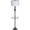 JONATHAN Y JYL3057A Laine 60″ Metal/Glass LED Side Table and Floor Lamp Traditional,Transitional for Bedrooms, Living Room, Office, Reading, OilRubbedBronze