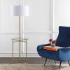 JONATHAN Y JYL3059A Charles 59″ Metal/Glass LED Side Table and Floor Lamp Contemporary,Transitional for Bedrooms, Living Room, Office, Reading, Brass