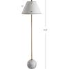 JONATHAN Y JYL3066A Miami 63.5″ Minimalist Resin/Metal LED Floor Lamp Modern,Contemporary for Bedrooms, Living Room, Office, Reading, Gold/White(Gold/White)