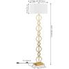 JONATHAN Y JYL3073A Selina 64.5″ Iron Ogee Trellis Modern LED Floor Lamp Bohemian,Contemporary,Designer,Glam,Transitional for Bedrooms, Living Room, Office, Reading, Gold