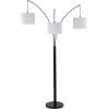 JONATHAN Y JYL3077A Barrie 78.5″ 3-Light Mid-Century Modern Head-Adjustable Iron LED Arc Floor Lamp Contemporary, Industrial Standing Reading Lamp LED Bulb Included, Oil Rubbed Bronze
