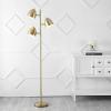 JONATHAN Y JYL3086A Billy 66.5″ 3-Light Modern Contemporary Iron LED Floor Lamp Midcentury Bohemian Standing Reading Lamp for Bedroom Living Room Office LED Bulbs Included, Brass Gold