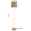JONATHAN Y JYL3091A Ocata 61″ 2-Light Coastal Bohemian Iron/Rattan LED Floor Lamp with Pull-Chain Farmhouse, Rustic Standing Reading Lamp LED Bulb Included, Brown Wood Finish