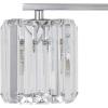 JONATHAN Y JYL3553A Coco Prism Vintage 13.5″ 2-Light Metal/Glass Classic Glam LED Vanity Light Transitional Traditional 2700K LED 2W Bulbs Included Bathroom Hallway Living Room Bedroom Mirror, Chrome(4 bulb)
