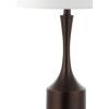 JONATHAN Y JYL4045C-SET2 Cooper 26″ Farmhouse Iron LED Table Lamp with USB Charging Port Classic Bedside Desk Nightstand Lamp for Bedroom Living Room Office, Oil Rubbed Bronze (Set of 2)(Oil-Rubbed Bronze)