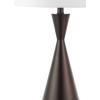 JONATHAN Y JYL4046B-SET2 Colton 26″ Classic Iron LED Table Lamp with USB Charging Port Farmhouse Bedside Desk Nightstand Lamp for Bedroom Living Room Office, Brass Gold (Set of 2)(Oil-Rubbed Bronze)