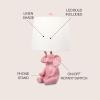 JONATHAN Y JYL4060A Kairi 21″ Modern Shabby Chic Resin/Iron Happy Elephant LED Kids’ Table Lamp with Phone Stand, White, for Living Room, Bedroom(Pink)