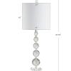 JONATHAN Y JYL5002A-SET2 Nala 28.5″ Crystal LED Table Lamp Transitional Glam Bedside Desk Nightstand Lamp for Bedroom Living Room Office College Bookcase LED Bulbs Included, Clear/Chrome (Set of 2)