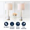 JONATHAN Y JYL5003A-SET2 Set of 2 Table Lamps Harper 27″ Marble/Crystal LED Table Lamp Modern Contemporary Bedside Desk Nightstand Lamp for Bedroom Living Room, White/Brass Gold