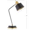 JONATHAN Y JYL6002A Rochelle 23″ Metal LED Task Lamp Contemporary,Modern,Transitional for Bedroom, Living Room, Office, College Dorm, Coffee Table, Bookcase, Black/BrassGold