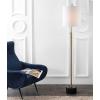 JONATHAN Y JYL6004A Crosby 66″ Adjustable Height Metal LED Floor Lamp Modern,Minimalist,Contemporary for Bedrooms, Living Room, Office, Reading, Brass/BlackMarble