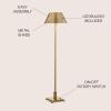 JONATHAN Y JYL6005B Roxy 60″ Metal LED Floor Lamp Contemporary,Transitional for Bedrooms, Living Room, Office, Reading, BrushedBrass, Brass Gold(Brass Gold)