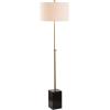 JONATHAN Y JYL6007A Lafayette 65″ Adjustable Height LED Floor Lamp Modern,Minimalist,Contemporary for Bedrooms, Living Room, Office, Reading, Brass/Black