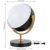 JONATHAN Y JYL6019A Orion 12″ Vintage Classic Metal/Acrylic Adjustable Orb LED Floor Spotlight, for Bedroom, Living Room, Kitchen, Office, Black/Brass Gold