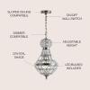 JONATHAN Y JYL6109A Regina 12″ Crystal/Metal Empire LED Chandelier Pendant Glam Contemporary Transitional Dimmable Adjustable Dining Room Living Room Kitchen Foyer Bedroom Hallway, Antique Brass(12 in)