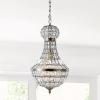 JONATHAN Y JYL6109A Regina 12″ Crystal/Metal Empire LED Chandelier Pendant Glam Contemporary Transitional Dimmable Adjustable Dining Room Living Room Kitchen Foyer Bedroom Hallway, Antique Brass(10 in)