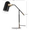 JONATHAN Y JYL6116A Edison 19.25″ Metal LED Task Lamp Contemporary for Bedroom, Living Room, Office, College Dorm, Coffee Table, Bookcase, Black/BrassGold