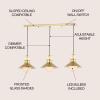 JONATHAN Y JYL6121A Colin 3-Light 35″ Adjustable Iron/Glass Retro Hurricane Triple LED Pendant Contemporary Glam Mid-Century Dimmable Dining Room Living Room Kitchen Foyer Bedroom Hallway(35″ 3-Light)