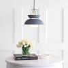 JONATHAN Y JYL6139A Paul 11″ Farmhouse Metal LED Pendant Modern Contemporary Dimmable Dining Room Living Room Kitchen Foyer Bedroom Hallway, Gray