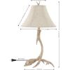 JONATHAN Y JYL6305A Antler 27.5″ Rustic Resin LED Table Lamp Traditional Bedside Desk Nightstand Lamp for Bedroom Living Room Office College Bookcase LED Bulb Included, Brown(Beige)