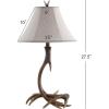 JONATHAN Y JYL6305A Antler 27.5″ Rustic Resin LED Table Lamp Traditional Bedside Desk Nightstand Lamp for Bedroom Living Room Office College Bookcase LED Bulb Included, Brown(Brown)