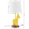 JONATHAN Y JYL6311A Sahara 17.5″ Mid-Century Vintage Iron/Resin Giraffe LED Kids’ Table Lamp with Phone Stand and USB Charging Port Eclectic, Vintage, Coastal, Classic, Living Room, Bedroom, Yellow