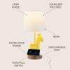 JONATHAN Y JYL6311A Sahara 17.5″ Mid-Century Vintage Iron/Resin Giraffe LED Kids’ Table Lamp with Phone Stand and USB Charging Port Eclectic, Vintage, Coastal, Classic, Living Room, Bedroom, Yellow